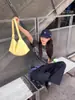 Bolso Hobo Grande Tejido a Mano para Lonchera, Bolso de Mano con Cuentas, Cuero Suave, Perezoso y Relajado, Gran Capacidad, Un Solo Hombro, Bolso de Axila