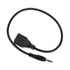 Cable de malla RJ45 base de revolución de 3.5 mm al por mayor audio adaptador de pantalla táctil de malla de 3.5 mm a rj45