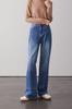Pantalones de Pierna Ancha Lavados Estilo Retro Li Girl para Mujer Perfil Grande Jeans Ajustados con Costuras Desgastadas Pies Cepillados