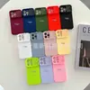Adecuado para iPhone16PROMAX funda de silicona líquida para teléfono Apple 15 lente push-pull cubo de Rubik agujero fino 14 juegos 13