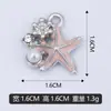 Pode Ser Misturado em Lote DIY Pérola Cravejada de Diamante Estrela do Mar Pulseira Pendente Única Pingente de Colar Acessórios de Pingente Venda Direta de Fábrica Transfronteiriça