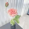 Flores Tejidas de Lana Flores Artificiales Hechas a Mano Rosa Crochet Rosas Terminadas 520 Día de San Valentín Día del Maestro