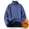 Comércio Exterior Atacado Tricô Gola Alta Masculino Tricô Novo Casual Roupa de Trabalho Camisa Base Camiseta Interna Tricô Quente