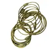 1.5*150mm Nuevo Anillo de Alambre de Acero Inoxidable Dorado Cierre de Alambre para Exhibición Hebilla de Cuerda para Etiqueta de Ropa