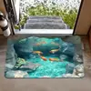 Nueva alfombrilla de suelo estilo americano transfronteriza para entrada, resistente a la suciedad, fácil de mantener, resistente al desgaste, alfombrilla decorativa para baño en stock