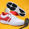 Zapatos de Golf para Hombre Cuero Impermeable Hebilla Giratoria Antideslizante Zapatos de Golf para Mujer Tenis de Exterior para Hombres y Mujeres