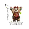 Colgante Decorativo Flor de Rosa 2D Popular para Coche Transfronterizo Llavero del Día de San Valentín Accesorio Acrílico Mochila Encanto de Gato