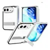 Adequado para telefone Apple Duo, capa protetora com suporte, estrutura de liga de alumínio, capa flip, capa dobrável e resistente a quedas para iPhone Duo