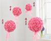 Bola de Flores decoração pendente bola de flores Bola de Rosas bola de flores vermelha grande decoração bola de flores artificiais teto casamento teto shopping