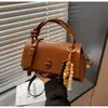 Bolso de Mano de Gama Alta para Mujer Nuevo de Cuero Suave Moda Bolso de Hombro para el Trabajo Bolso Cruzado de Cuero Retro Aceite y Cera Maillard