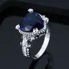 Corazón de Europa y Estados Unidos anillo de simulación de diamante en forma de corazón transfronterizo caliente anillo de mujer para mujer en stock multicolor al por mayor