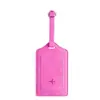 Etiqueta de equipaje fabricante pase de abordar avión cuero suave PU letrero de información de maleta logo en relieve etiqueta de equipaje de cuero