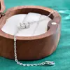 Pulsera de Moissanita de Trébol de Cuatro Hojas Popular Transfronteriza para Mujer, Pulsera Versátil y Sencilla de Plata de Ley S925, Joyería Similar a las Usadas por Celebridades de Internet