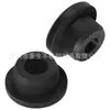 Tapón de Silicona Negro en Forma de T con Agujero Pasante Protección de Cables Tapón de Goma Tapón de Agujero Hueco Tapón de Presión a Presión 20/22/24/26mm
