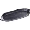 Louça de melamina prato preto para churrasco prato retangular para churrasco prato especial para loja de hot pot prato de acompanhamento comercial criativo
