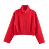 Comércio Exterior 2026 Outono Nova Moda Casual Europeia Americana Feminina Jaqueta Piloto Outerwear Top para Mulheres F612701