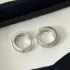 Brincos de Argola Cruzados com Cravação de Diamantes Estilo Coreano para Mulheres, Design Doce e Fashion, Brincos Simples, Brincos de Nicho de Alta Qualidade que Não Desbotam