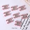 Y2g metal galvanizado rosa con incrustaciones de diamantes amor estrella de cinco puntas funda para teléfono zapatos con agujeros resina accesorios de joyería diy