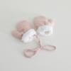 Luvas e Cachecol de Bebê Outono e Inverno Estilo Coreano Cor Lisa Luvas Mais Veludo Infantil Exterior Quente à Prova de Vento Cachecol