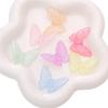 Acrílico tridimensional luminoso de dos colores con grietas mariposa DIY hecho a mano creativo cadena para teléfono móvil colgante materiales de joyería