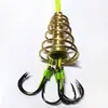 Resorte para colgar en el fondo, varilla de mano chapada en oro, accesorios de jaula para carnada de carpa plateada y carpa cabezona, caña de pescar para mar, caña de lanzar, soporte para carnada de anzuelo explosivo, resorte de pesca