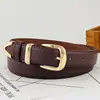 Cinturón Nuevo de Comercio Exterior Simple Multicolor de Cuero PU Moda Versátil Hebilla de Aleación Accesorio para Pantalones de Traje de Mezclilla Venta al Por Mayor