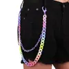 Joyería de cintura de moda transfronteriza europea y americana, versátil, color caramelo, doble capa, alta calle, color retro, resina, cadena para pantalón