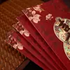 Novos Envelopes Vermelhos Criativos para 2026, Fofos com Tendência Nacional Caligrafia Pacotes Vermelhos 3D, Envelopes Vermelhos de Desenho Animado para o Festival da Primavera