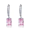 Amazon Ebay Nuevos Pendientes Colgantes de Topacio Azul Imitación para Mujer Pendientes Sencillos de Circonita Joyería Europea y Americana Venta al por Mayor