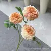 Flores Artificiales con 3 Cabezas: Peonía Koi, Loto, Peonía Grulla para Decoración de Espacios, Diseño de Paisajes, Accesorios de Fotografía, Venta al por Mayor