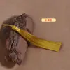 Borla de Seda de Hielo de Poliéster de 12 cm con Hilo Dorado DIY Hecho a Mano Colgante de Borla Hanfu Qipao