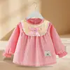 Bata para Bebé Niña, Ropa Exterior de Otoño e Invierno, Vestido de Princesa Estilo Extranjero, Babero para Comer de Niños, Delantal Impermeable y Anti-Suciedad, Ropa Protectora para Bebé