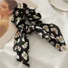 Diadema de Scrunchie de Satén con Estampado de Leopardo Disponible en Stock para Mujer Estilo Ins Lazo para el Cabello Transfronterizo Suministro Shein/Temu Accesorio para el Cabello