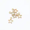 Pingente de estrela de liga diy acessórios de joias vintage pingente de estrela de cinco pontas 14 * 11MM L