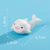 Micro Paisagem Criativa Fofo Feliz Pequeno Golfinho Desenho Animado Boneca Fofa Artesanato de Resina DIY Enfeites Pequenos Decorativos