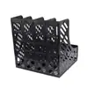 Cesta de Almacenamiento de Archivos de Escritorio de Oficina Caja de Almacenamiento de Archivos de Cuatro Compartimentos Columna de Archivos de Cuatro Compartimentos de Gran Capacidad de Escritorio