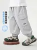 Pantalones Cargo de Algodón Puro Estilo Europeo para Niños Verano 2026 Nueva Ropa Infantil Pantalones para Niños Pequeños y Bebés Pantalones Finos Anti-Mosquitos