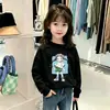 Camiseta de otoño elegante para niña, camiseta básica de manga larga moderna para niños, top nuevo de algodón puro para niña, primavera y otoño 2026