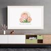 Tela Cubierta de Polvo para TV Estilo Crema para Televisores de 55 Pulgadas, 65 Pulgadas, 75 Pulgadas, Modelo de Pared Floral Tulipán, Nuevo Modelo 2026