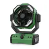 Ventilador Popular para Exterior Transfronteiriço com Oscilação Automática de 360 Graus, Ventilador Portátil para Exterior com Ajuste de Velocidade Contínuo, Ventilador Personalizável para Acampamento
