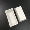 Ashtray de Queima Retangular de Porcelana 60*30mm Laboratório Cerâmica Resistente a Altas Temperaturas Recipiente Retangular Barco Quadrado de Porcelana
