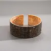 Pulsera Redonda Multicapa con Tachuelas de Diamante Estilo Lujo Ligero Europeo y Americano, Pulsera Exquisita y de Moda de Alta Resistencia, Joyería de Declaración de Nicho de Gama Alta