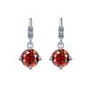 Aretes de Plata Esterlina S925 Aretes de Borla de Moissanita de Cuatro Garras para Mujer Aretes Elegantes Inteligentes Joyería Transfronteriza en Vivo