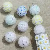 Nova Caneta de Flor de Argila Resistente com Contas Bola de Strass Furo Reto Contas DIY Chaveiro de Celular Acessórios de Corrente para Bolsa