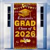 Amazon Transfronterizo Temporada de Graduación 2026 Pancarta de Puerta Celebración de Graduación Escolar Decoración de Fiesta Cortina de Puerta Tela Colgante de Atmósfera Bandera