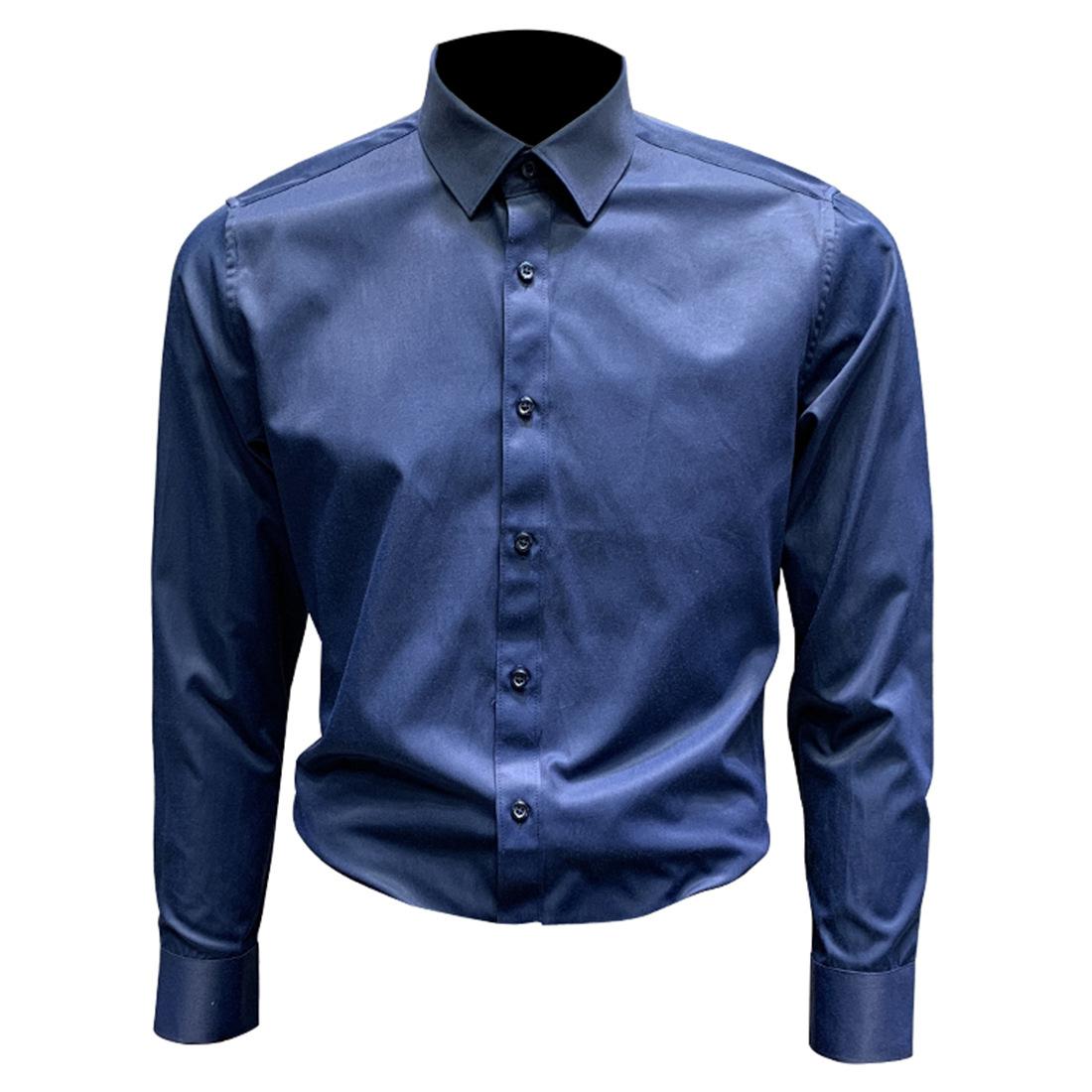 NS101纯色长袖衬衫 藏青色 (1).jpg