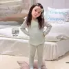 Ropa para Niños Weimu Pijamas Infantiles Conjunto de Ropa para el Hogar para Niñas Estilo Otoñal Dividido Floral Algodón Puro Clase A Ropa para Bebés