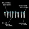 Tubo de almacenamiento de plástico desechable de 1.5 ml 0.5 ml Material PP Tubo estéril sin enzimas para almacenamiento congelado Tubo de muestra de 2 ml