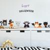 Nuevo Halloween 013, pegatinas de pared autoadhesivas para decoración de ventanas y vidrios con diseño de gato de dibujos animados para fiesta de Halloween.
