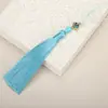 10 cm de Largo Borla Xiangyun Ruyi Oreja Colgante Ventilador Antiguo Oreja Hogar Hanfu Solapa de Presión Accesorios Colgantes Oreja